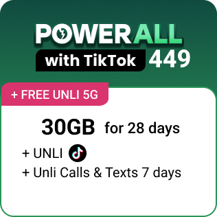 POWER ALL TIKTOK 449 with FREE UNLI 5G